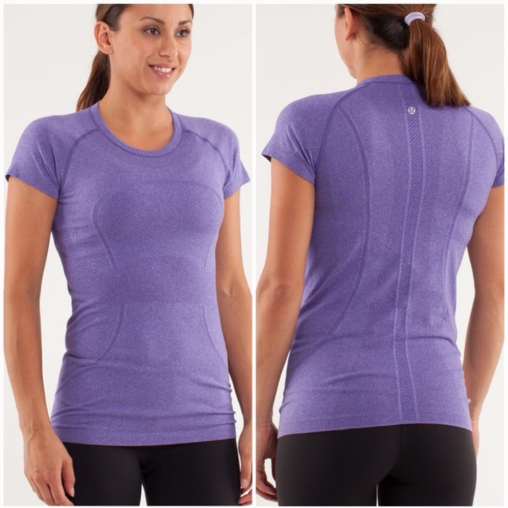 Lululemon swiftly tech purple shortsleeved size 8